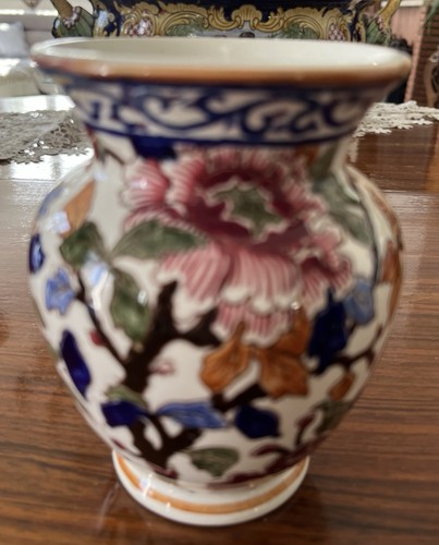 Gien vase faïence décor - vase,