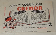 BUVARD grand jeu CREMOR - C'est un Produit FERMIERS REUNIS SAFR
