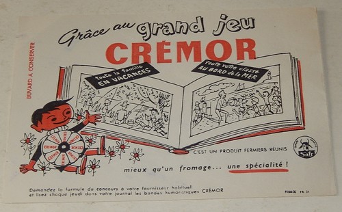 Buvard grand jeu cremor - jeu,