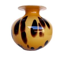 MAGNIFIQUE GRAND VASE EN VERRE TACHETÉ MURANO MAESTRI VETRAIL 70'S 80'S  VINTAGE