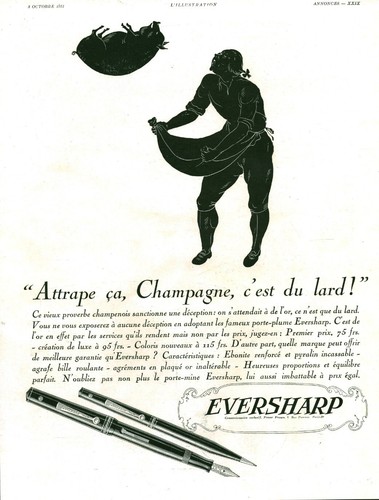 Publicité ancienne crayon