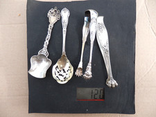 argent massif jolis lot caviar sucre fraise à voir minerve à fondre ou pas