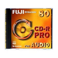 10 X FUJI CD-R PRO Audio Blank CD-R Audio 80 min Digital 10 Pcs Neuf New Nuovo