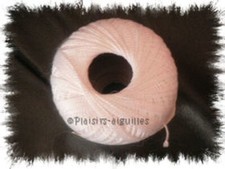 5 PELOTES DE COTON PERLE 5 ecru Neuves