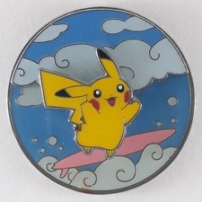 Pin's officiel Pikachu Surfeur