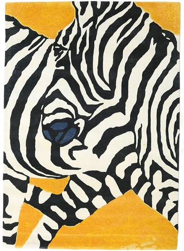 Zebra yellow touffeté la - à,