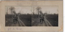 Originale Photo c1900 Stereo - FRANCE - Forêt de Rougeot 2