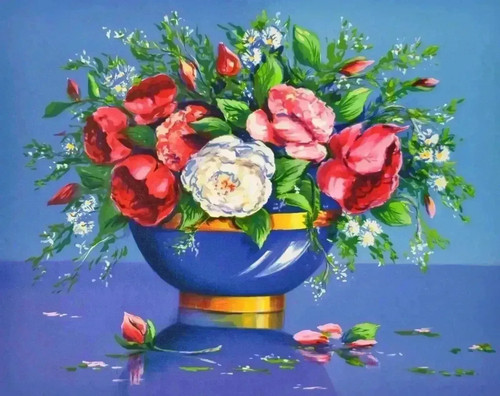 Alain ragaru vase - :, bleu
