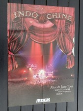 POSTER KING SIZE INDOCHINE ALICE & JUNE TOUR / PLACEBO PARIS LA CIGALE 2006 (81X