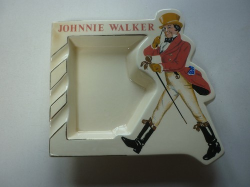 Ancien cendrier johnnie walker - cendrier,