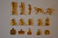  Lot de15 fèves métal doré