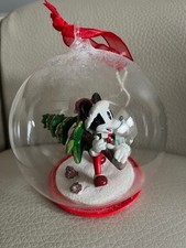BOULE DE NOËL EN VERRE MICKEY/MICKEY A NOËL/DISNEYLAND PARIS