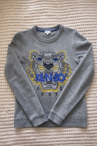 Kenzo paris gray cotton - paris, tiger