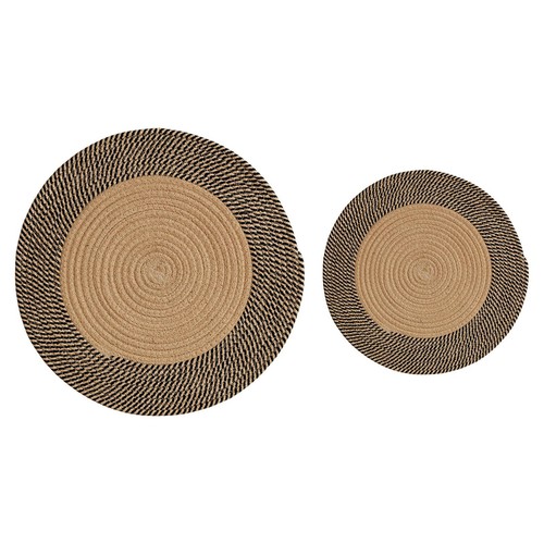 Tapis Tressé En Jute Tissé