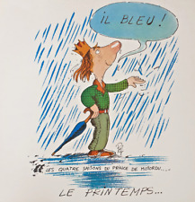 Prince de Motordu - Les 4 saisons - Sérigraphie originale - Rare - Années 90