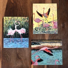 3 tableaux peinture acrylique