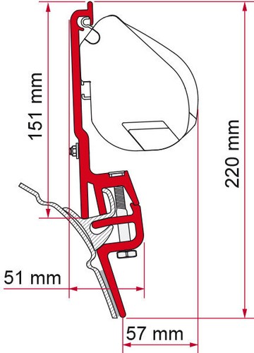 Adaptateur brandup pour - adaptateur,