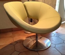 Fauteuil pivotant Artifort Design Patrick Norguet modele Apollo Vert Pomme