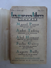 PROUST (Marcel). Précaution