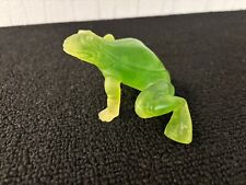 Grenouille verte en cristal Daum