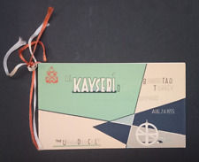 Livre d'or Navire turc Kayseri