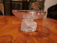 SIGNED LALIQUE NOGENT GLASS