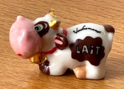 Fève vache lait - lait, 🩵🩷