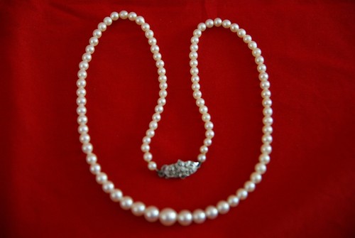Collier perle majorque avec