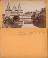Belgique, Gand, Porte Rabot, circa 1870 Vintage CDV albumen carte de visite - Le