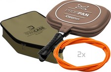 Teflon Grill Poeles Double-Face Grille-Pain pour Gaz + 2 Joints + Étui Rigide