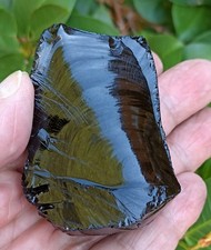 OBSIDIENNE NOIRE. Pierre brute