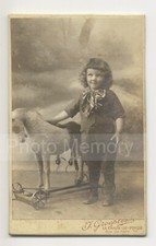 CDV Portrait Enfant & Cheval