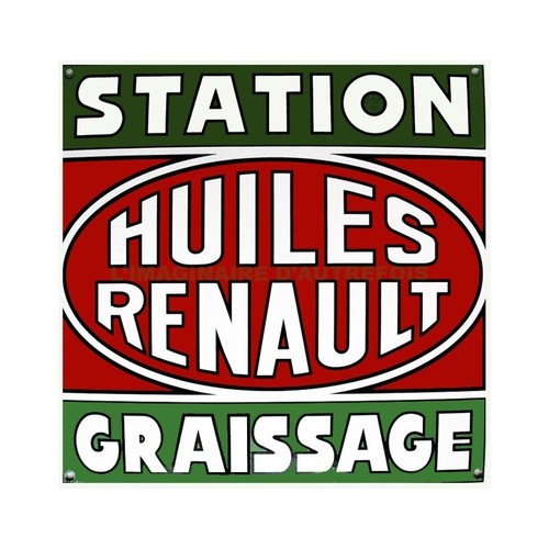 Plaque émaillée huiles - plaque, :