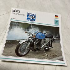 Münch 1200 Mammouth 1971 carte moto collection Atlas Allemagne