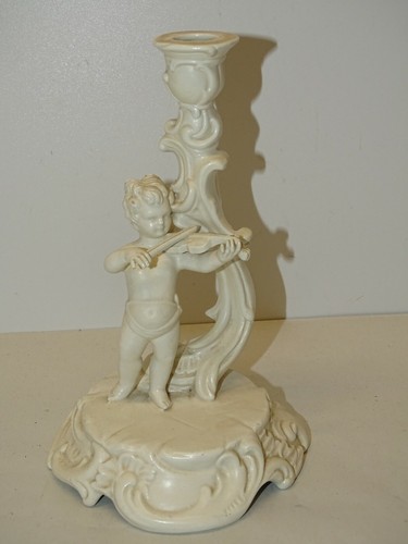 Ancien petit bougeoir angelot - -ancien,