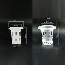 50 x ensemble panier pot en maille aéroponique aquaponique en maille pour plant