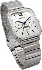 CASIO Standard Moon Phase Analog MTP-M305D-7AV White Dial SS Band Japan Quartz
