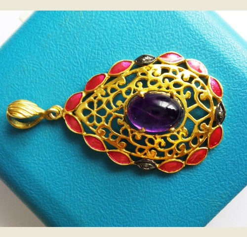 Pendentif ancien vermeil - pendentif,