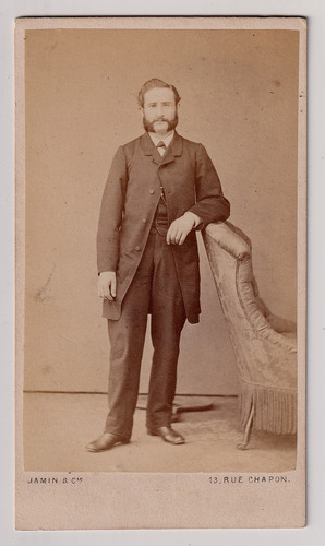Cdv jamin paris portrait - cdv, -portrait