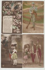 lot de 4 cartes patriotiques