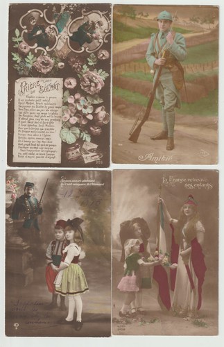 Lot cartes patriotiques - lot, 4