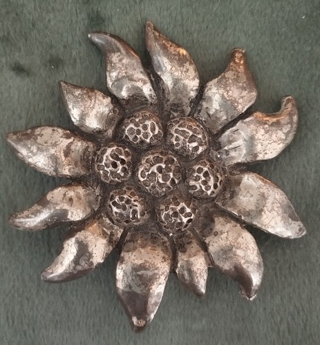 Ancienne broche tournesol - broche,