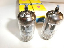 PAIR PHILIPS Ei ECC82 12AU7