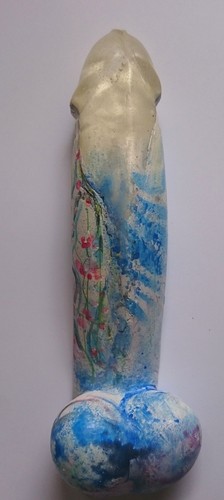 Phallus décoré pièce - phallus,