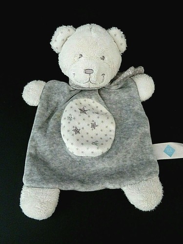 Doudou plat tex baby ours - plat,