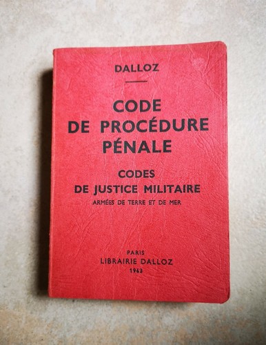 1963 code procédure - code, de