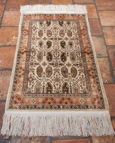 Turkish hereke silk rug - hereke,