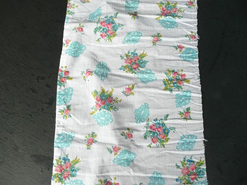 Tissu ancien vintage coton - vintage,