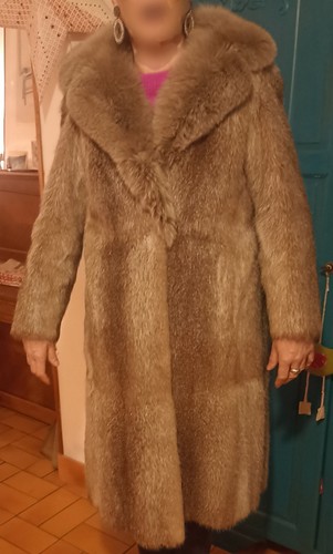 Manteau fourrure véritable - fourrure,