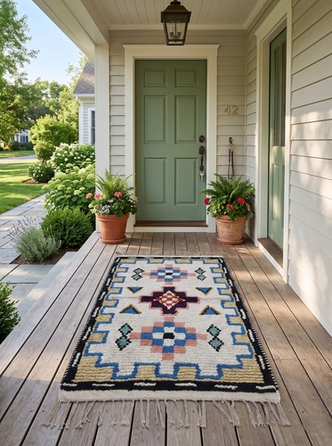 Tapis rectangulaire marocain - tapis,